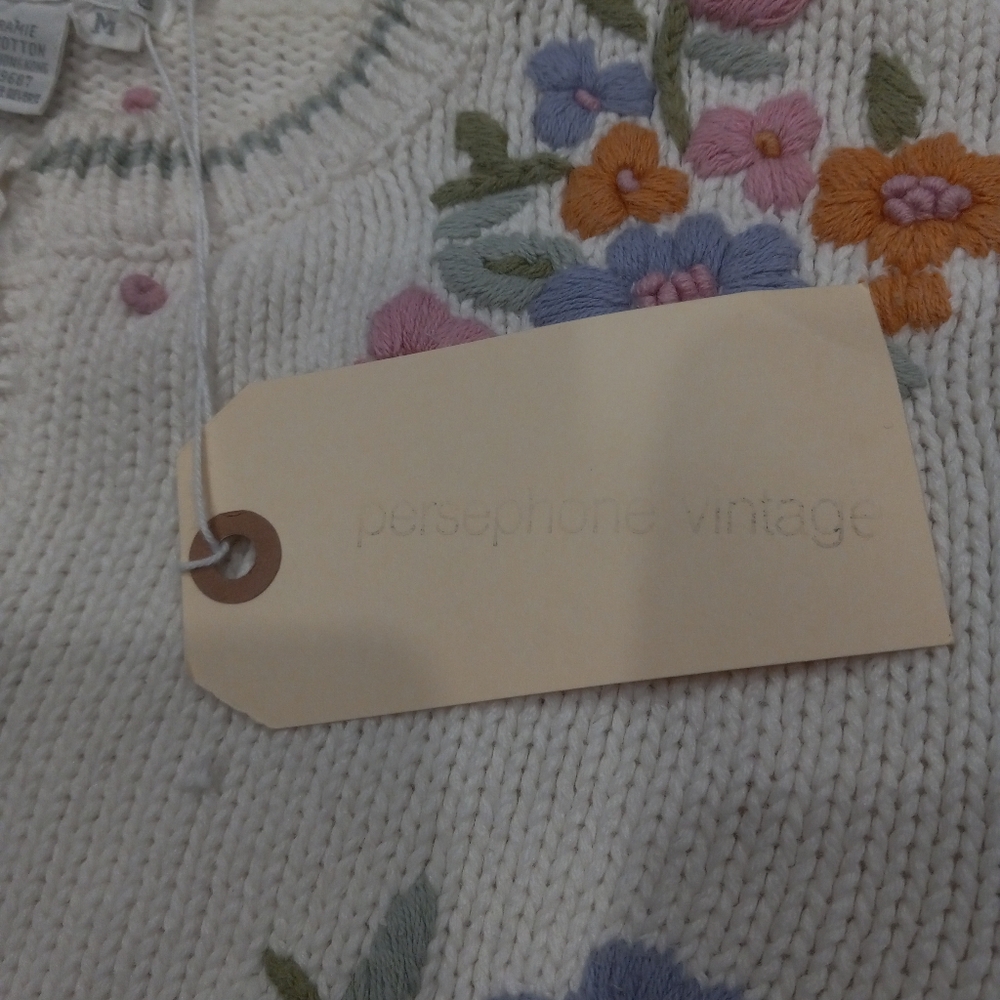 Jennifer Reed Floral Embroidered Sweater - Picture 13 of 14